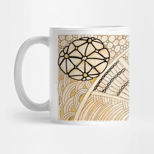 Gold Zentangle Mug